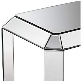 Image3 of Hillary 21" Wide Open-Shelf Mirror End Table by Studio 55D more views