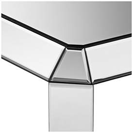 Image4 of Hillary 21" Wide Open-Shelf Mirror End Table by Studio 55D more views