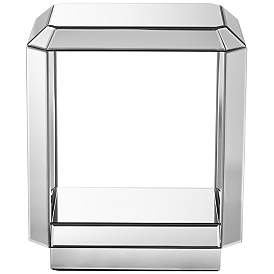 Image5 of Hillary 21" Wide Open-Shelf Mirror End Table by Studio 55D more views