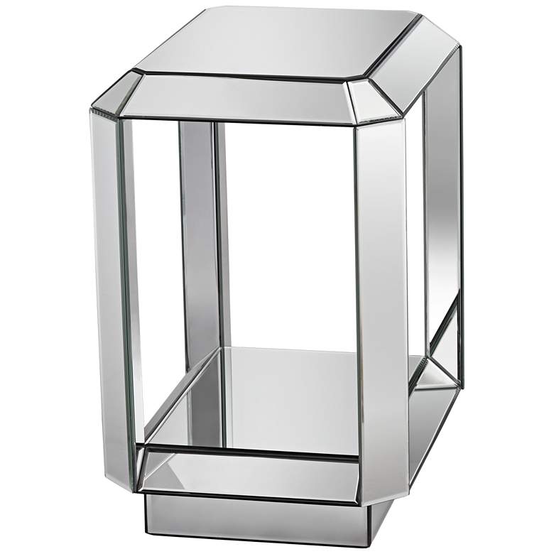 Image 6 Hillary 21 inch Wide Open-Shelf Mirror End Table by Studio 55D more views