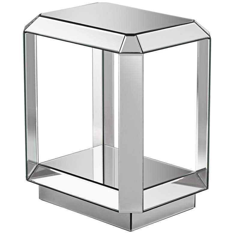Image 7 Hillary 21" Wide Open-Shelf Mirror End Table by Studio 55D more views