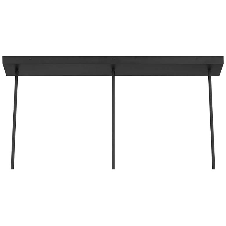 Image 6 Hillbourne 3-Light Linear Chandelier in Matte Black more views