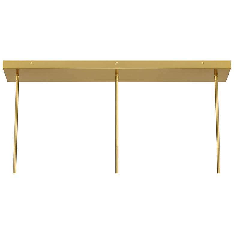 Image 6 Hillbourne 3-Light Linear Chandelier in Warm Brass more views