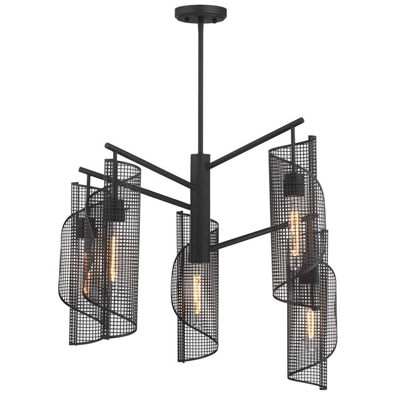 Image 1 Hillbourne 5-Light Chandelier in Matte Black