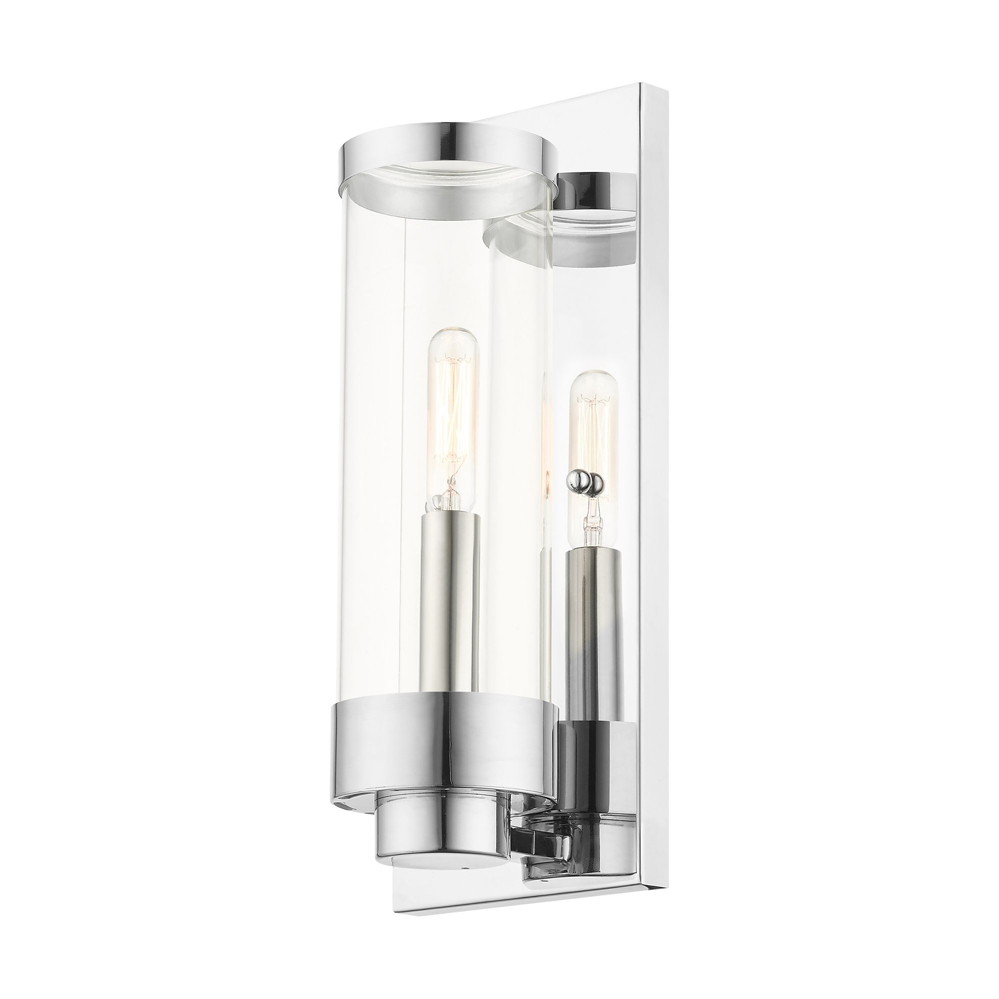 Image 5 Hillcrest 1 Light Polished Chrome Outdoor ADA Wall Lantern more views