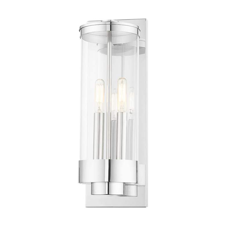 Image 5 Hillcrest 2 Light Polished Chrome Outdoor Wall Lantern more views