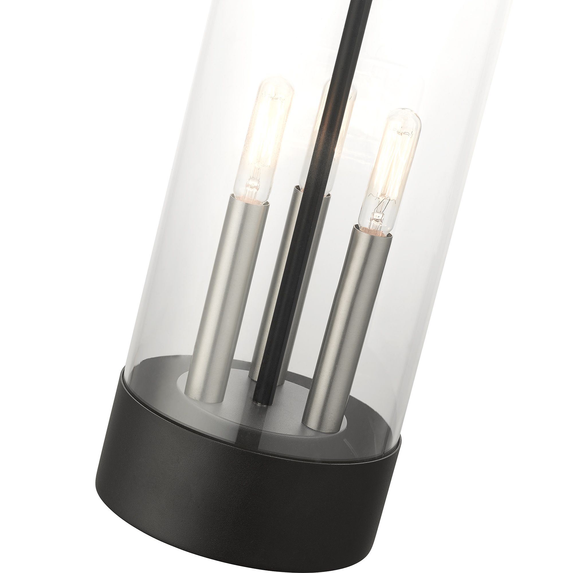 Image 3 Hillcrest 20 1/4" High Black 3-Light Outdoor Hanging Light more views