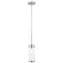1_Hillcrest 5 1/4" Wide Polished Chrome Cylinder Mini Pendant