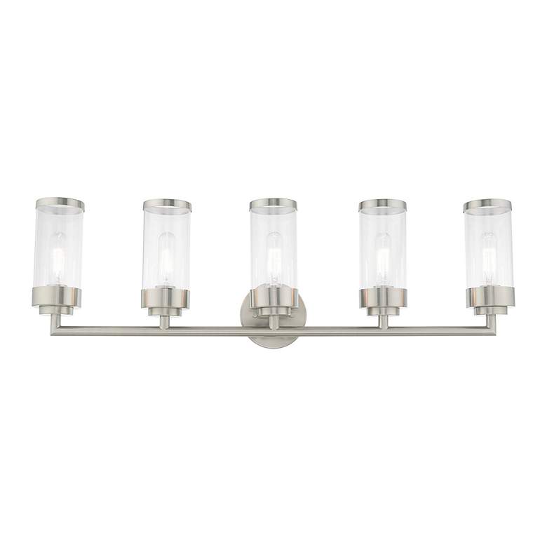 Image 5 Hillcrest 5 Light Brushed Nickel Bath Vanity more views