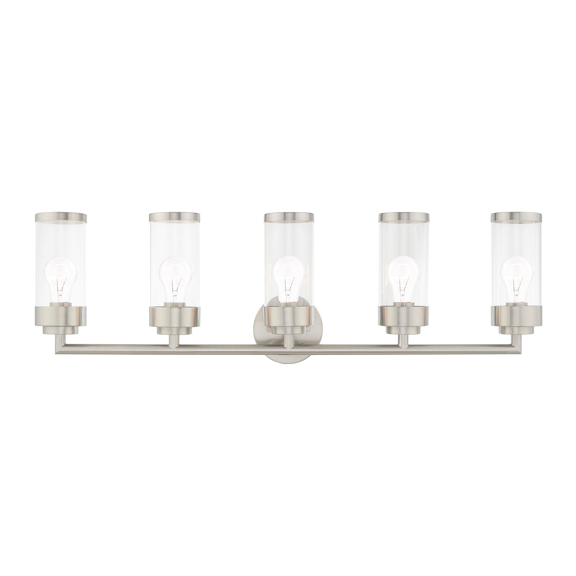 Hillcrest 5 Light Brushed Nickel Bath Vanity