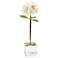Hillcrest Large Natural Stone and Gold Metal Flower