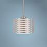 1_Hilliard 8 3/4" Wide Brushed Nickel Mini Pendant