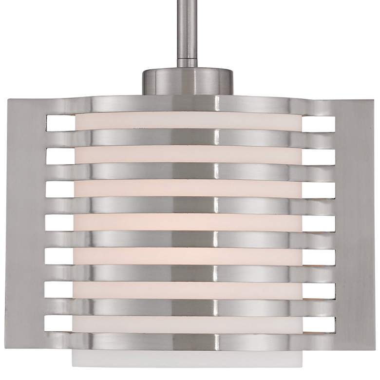 Image 3 Hilliard 8 3/4" Wide Brushed Nickel Mini Pendant more views