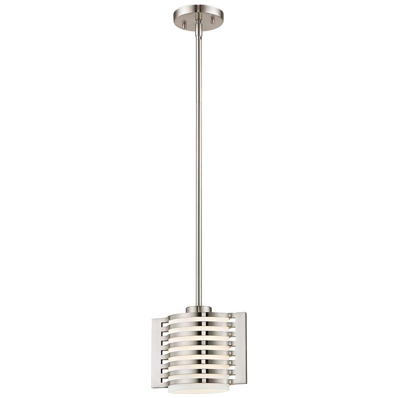 Image 5 Hilliard 8 3/4" Wide Brushed Nickel Mini Pendant more views
