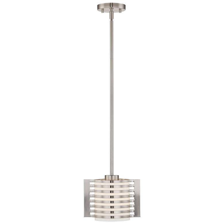 Image 6 Hilliard 8 3/4" Wide Brushed Nickel Mini Pendant more views
