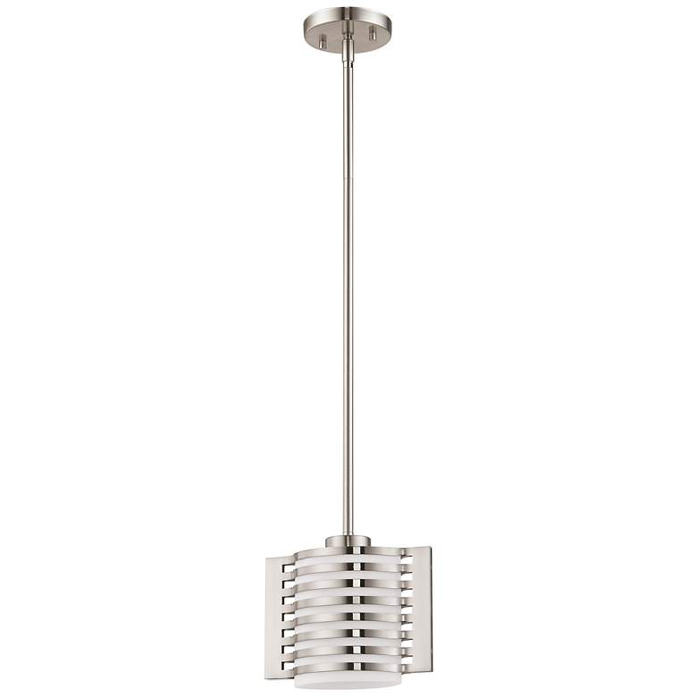 Image 7 Hilliard 8 3/4" Wide Brushed Nickel Mini Pendant more views