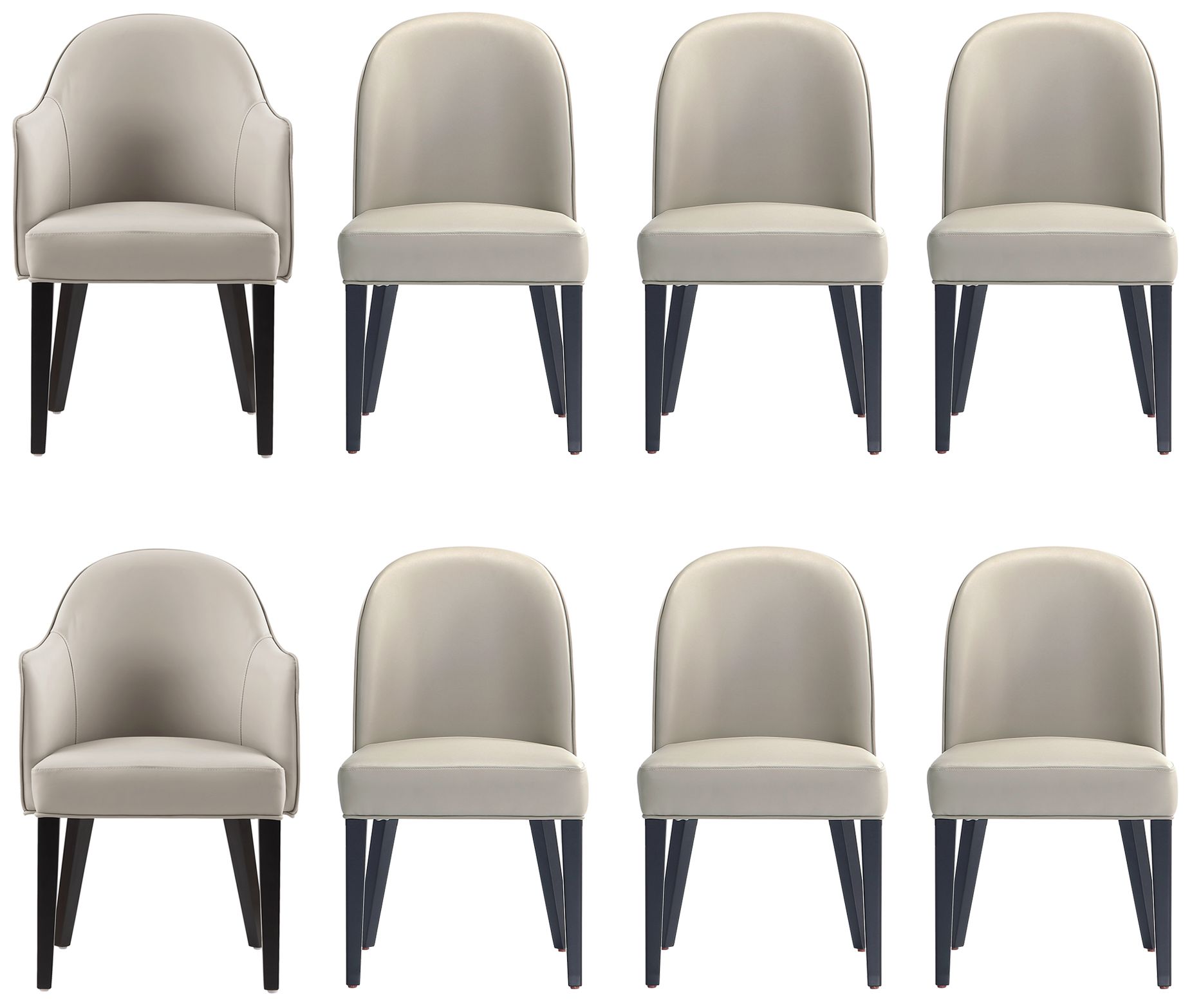 Image 2 Hillman 8-Piece Dining Chair Set more views