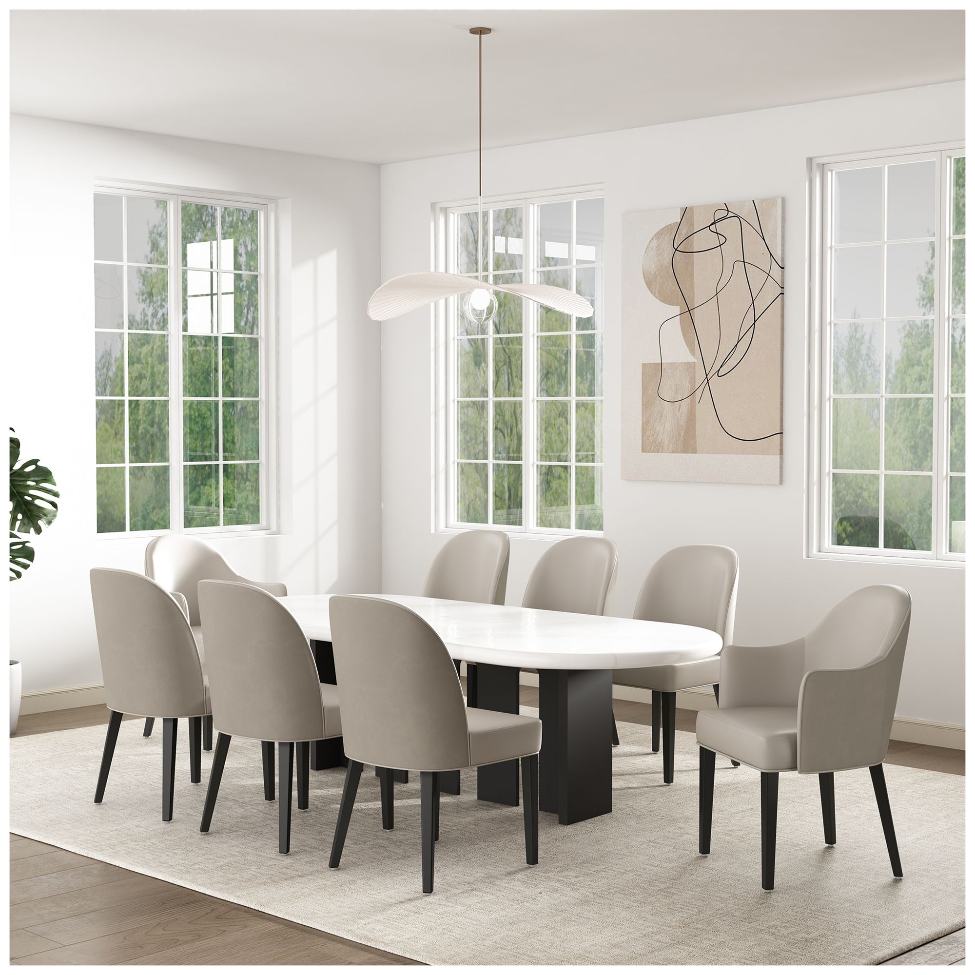Image 3 Hillman 8-Piece Dining Chair Set more views