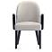 Hillman Modern Velvet Upholstered Dining Arm Chair in Blue
