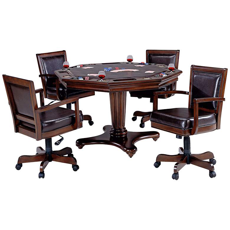 Image 1 Hillsdale Ambassador 5-Piece Game Table and Chair Set