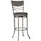 Hillsdale Amherst 30" Charcoal Swivel Bar Stool