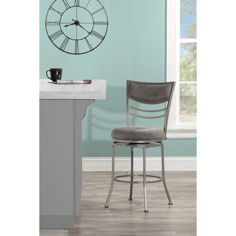 Image 1 Hillsdale Amherst Swivel 24 inch High Counter Stool