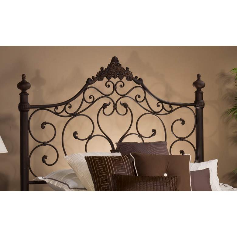 Image 1 Hillsdale Baremore Dark Brown Metal Queen Headboard