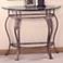 Hillsdale Bordeaux Pewter Wrought Iron Console Table