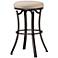 Hillsdale Bryce 26" Ash Fabric Swivel Outdoor Counter Stool