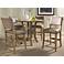 Hillsdale Charleston Round Parsons Counter Dining Set of 5
