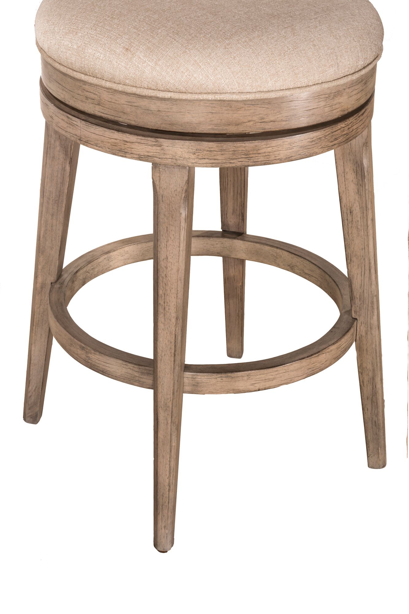 Hillsdale Chesney 26" Gray Fabric Swivel Counter Stool 19M73 Lamps