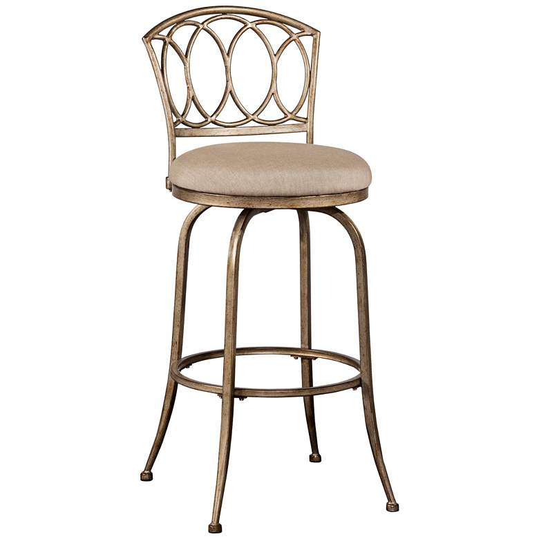 Image 1 Hillsdale Corrina 26 inch Ash Swivel Outdoor Counter Stool