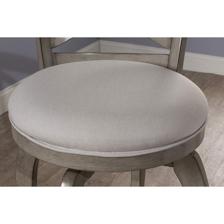 Image 6 Hillsdale Ellendale 31 1/4" Aged Gray Swivel Bar Stool more views