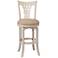 Hillsdale Embassy 26" Off-White Fabric Swivel Counter Stool