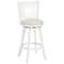 Hillsdale Fairfox 30 1/2" White Ecru Swivel Bar Stool