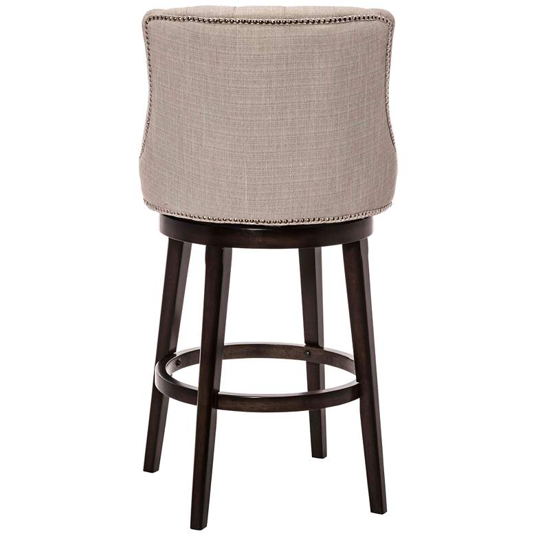 Image 3 Hillsdale Halbrooke 30" BrownFabric Swivel Barstool more views