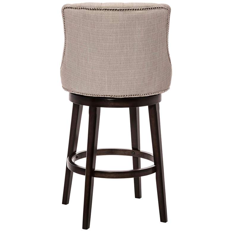 Image 3 Hillsdale Halbrooke 30 inch BrownFabric Swivel Barstool more views