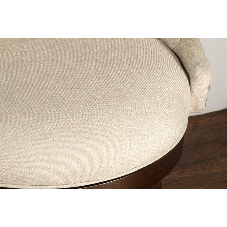 Image 7 Hillsdale Halbrooke 30" BrownFabric Swivel Barstool more views