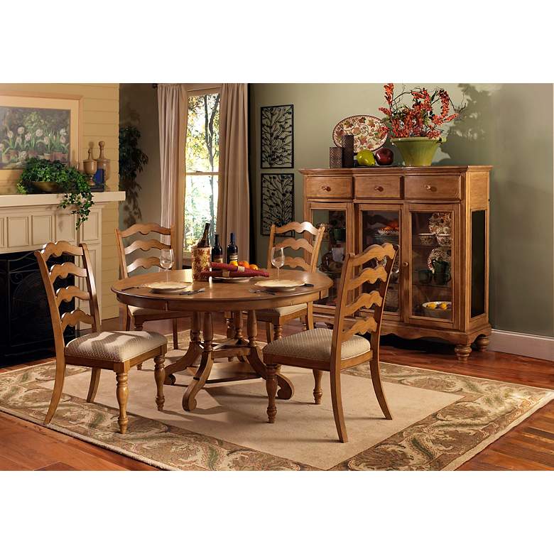Image 1 Hillsdale Hamptons 5-Pc Pine Dining Table and Chair Set