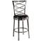 Hillsdale Harlow Antique Pewter 26" Swivel Counter Stool