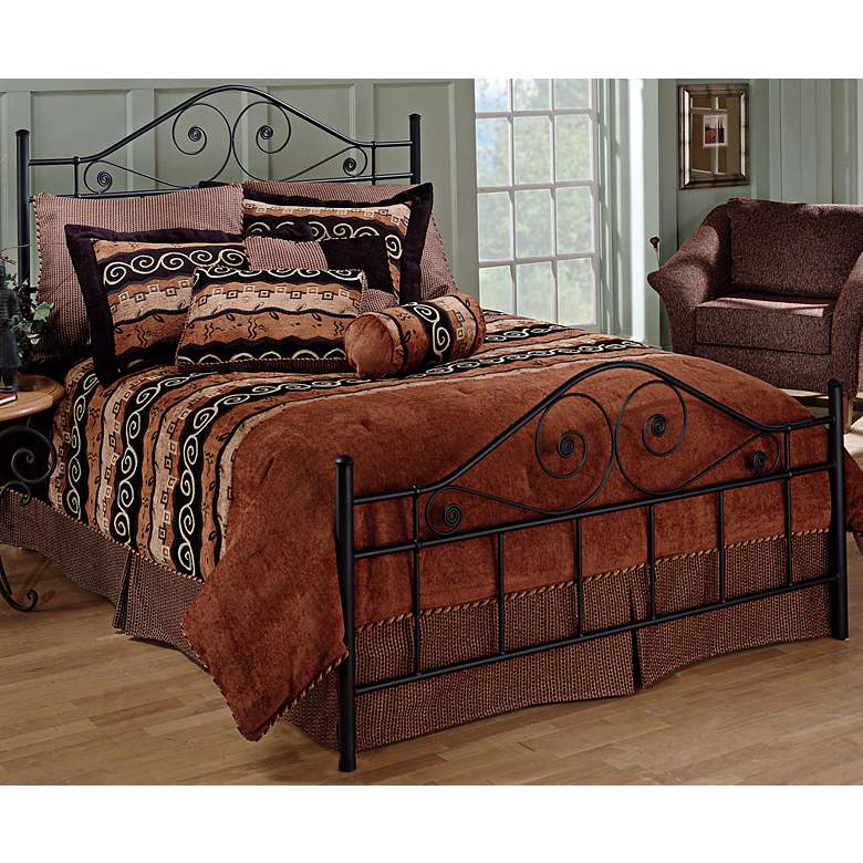 Image 1 Hillsdale Harrison Textured Black Queen Bed