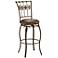 Hillsdale Lakeview 30" Slate Brown Faux Leather Barstool