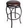 Hillsdale Lakeview Brown 24 1/2" Swivel Counter Stool