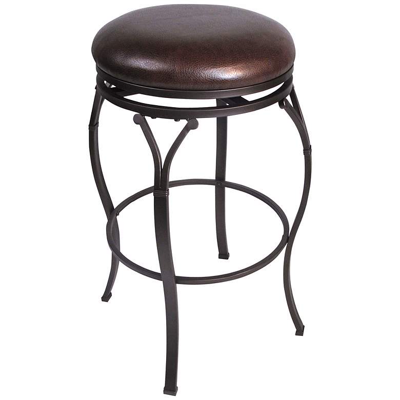 Image 1 Hillsdale Lakeview Brown 24 1/2" Swivel Counter Stool