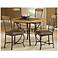 Hillsdale Lakeview Round Wood Chair 5 Piece Dining Set