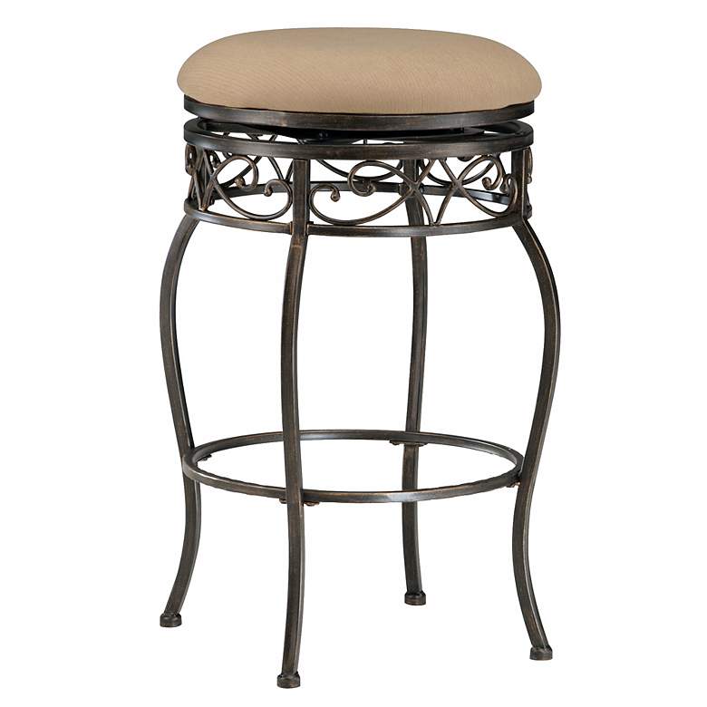 Image 1 Hillsdale Lincoln Backless Swivel 26 inch High Counter Stool