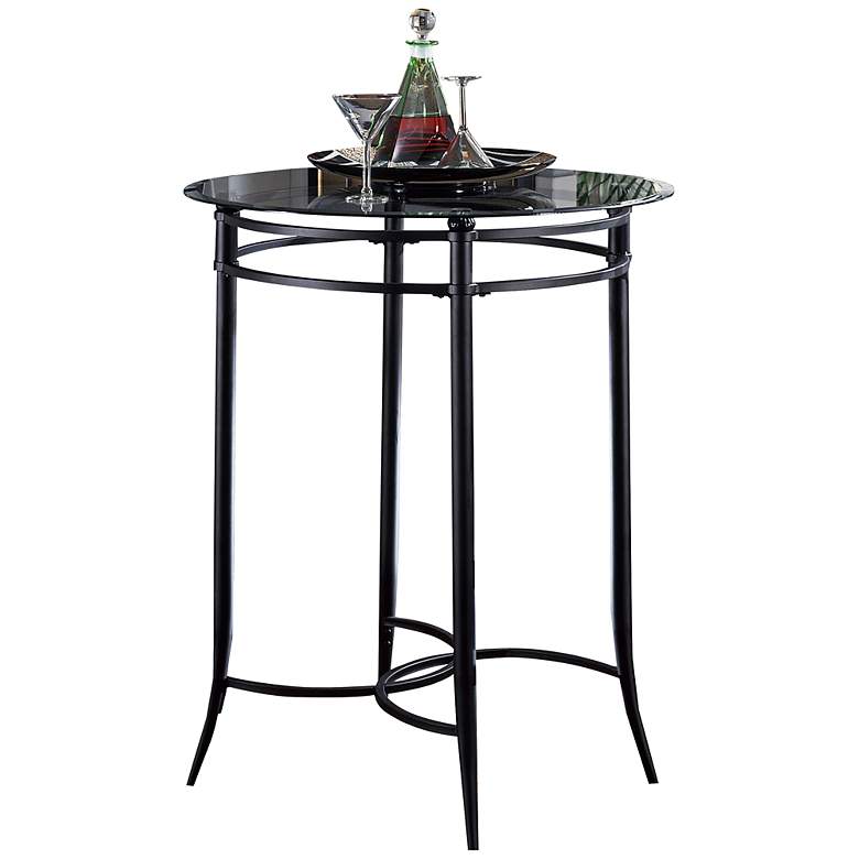 Image 1 Hillsdale Mix and Match Black Metal Bistro Table