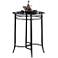 Hillsdale Mix and Match Black Metal Bistro Table