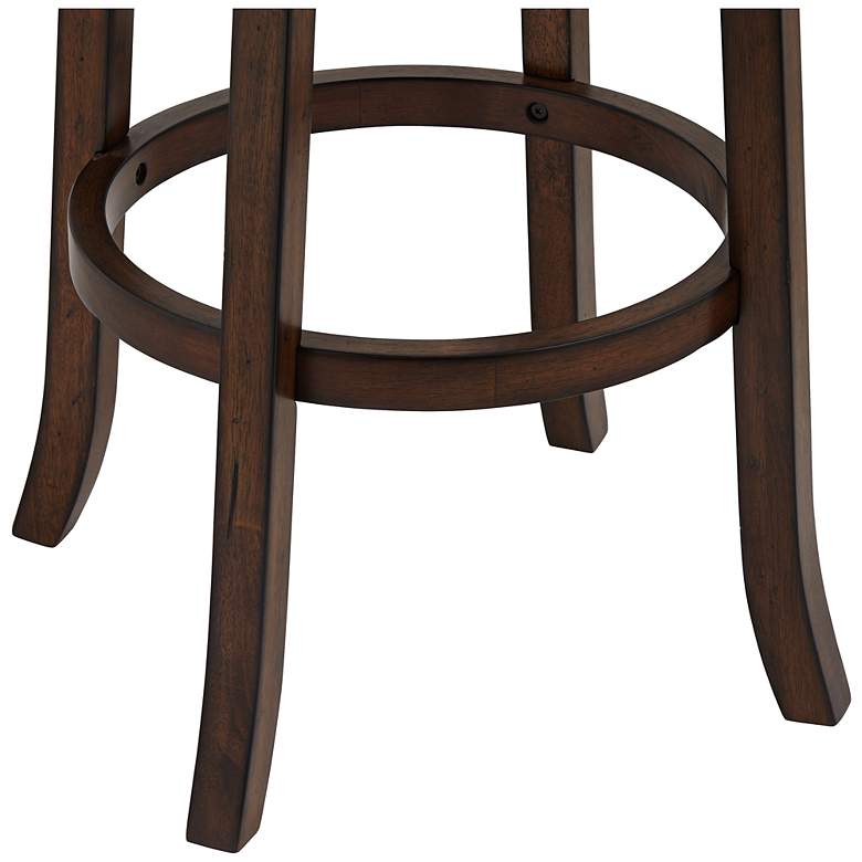 Image 2 Hillsdale Newton 30" Brown Faux Leather Swivel Bar Stools Set of 2 more views
