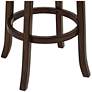 2_Hillsdale Newton 30" Brown Faux Leather Swivel Bar Stools Set of 2 more views